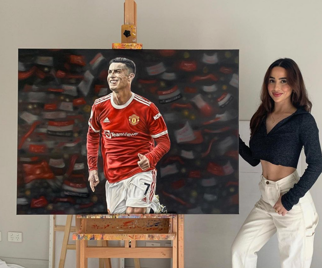 'Cristiano Ronaldo' Original Oil Painting